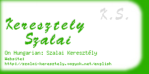 keresztely szalai business card